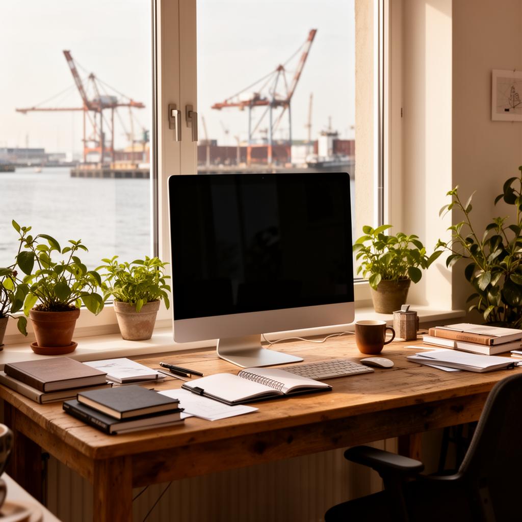 Büro in Kiel mit Blick auf die Förde